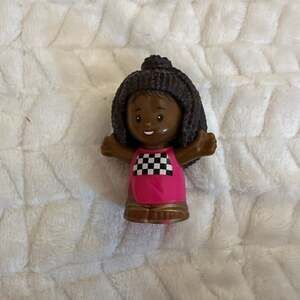 Fisher-Price Little People Barbie Racecar Driver African American Figure